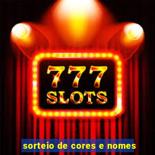 sorteio de cores e nomes
